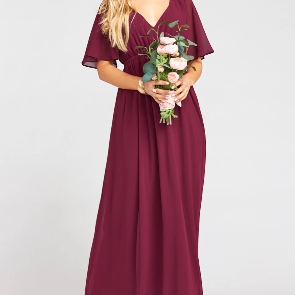 Show Me Your Mumu, XL, Merlot Chiffon - NWT